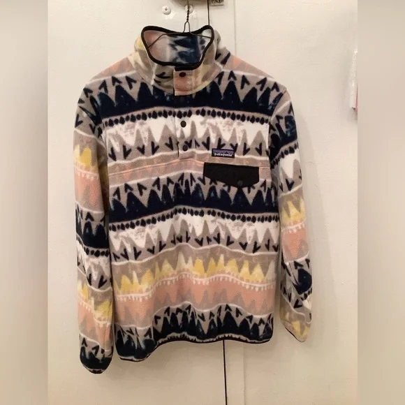 Patagonia Fleece Synchilla Snap-T Pullover Bandicoot Marrow Grey Small​​​ - Picture 3 of 10